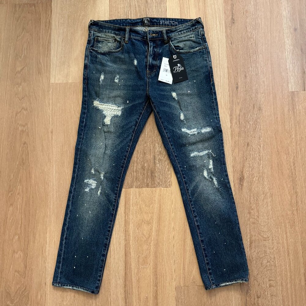 PRPS Blue Denim Jeans - Men's Size 33 (Stretch Fit)
